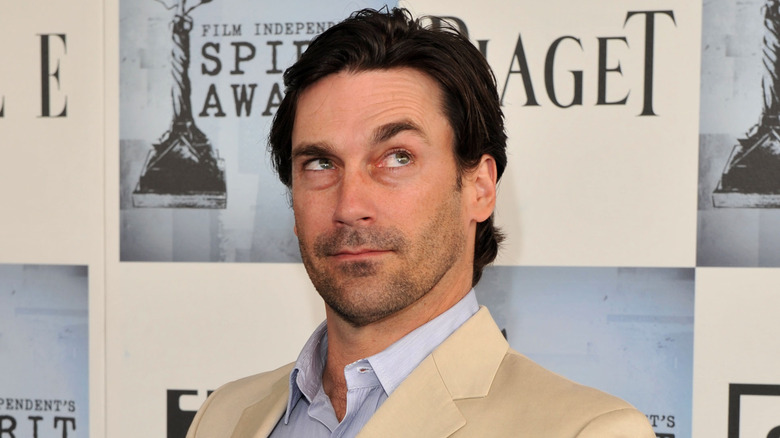 Jon Hamm raising eyebrow