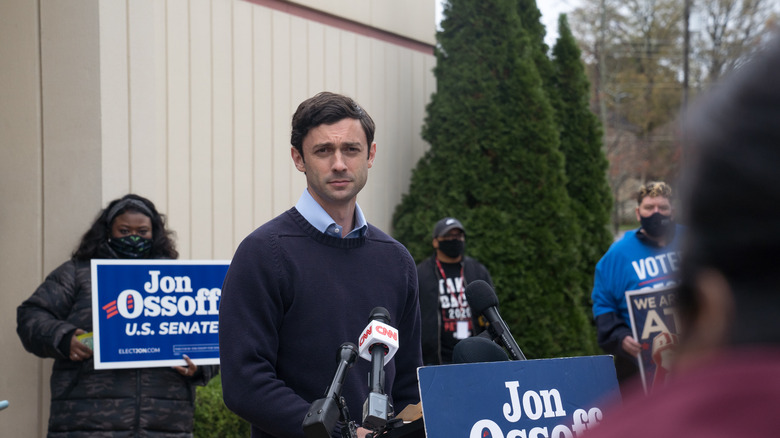 Jon Ossoff at a campaign event