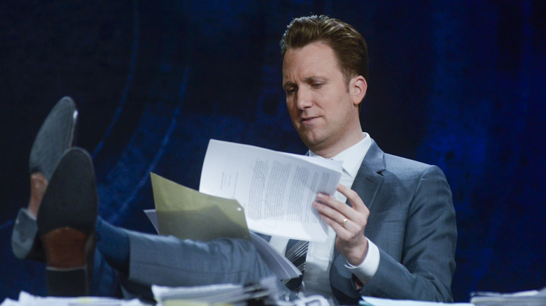 Jordan Klepper filming his show