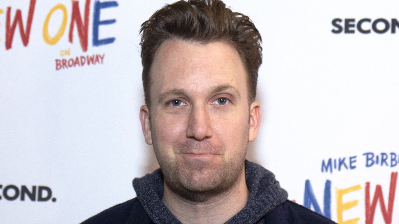 Jordan Klepper posing for cameras