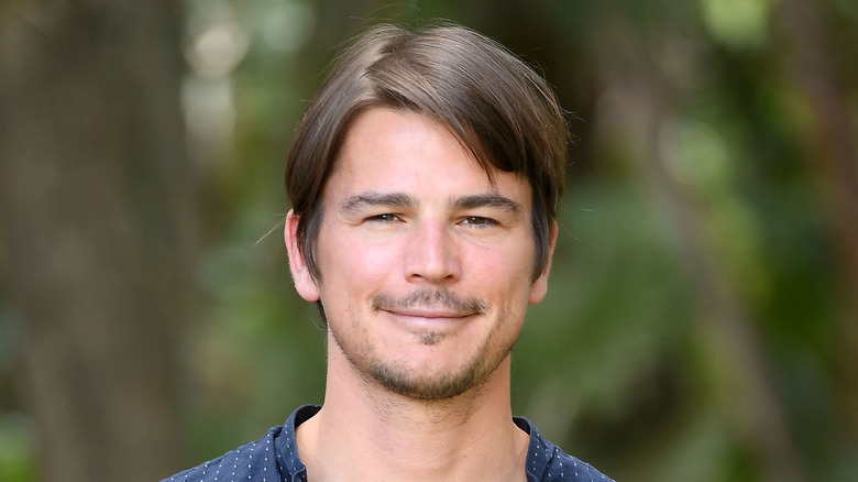 Josh Hartnett in the woods in Italy