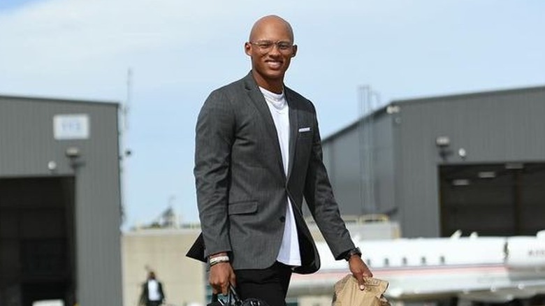 Joshua Dobbs wearing glasses