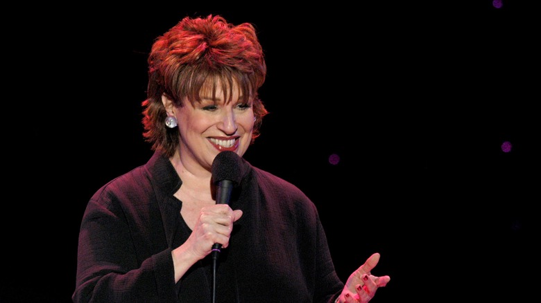 Joy Behar performing stand-up comedy