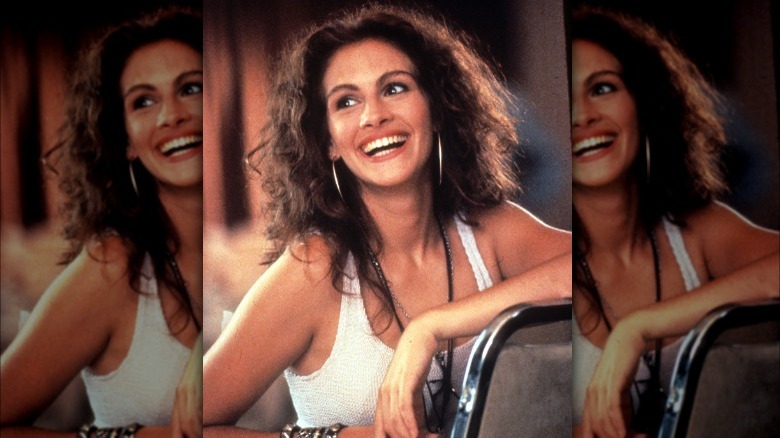 Julia Roberts laughing in "Pretty Woman"