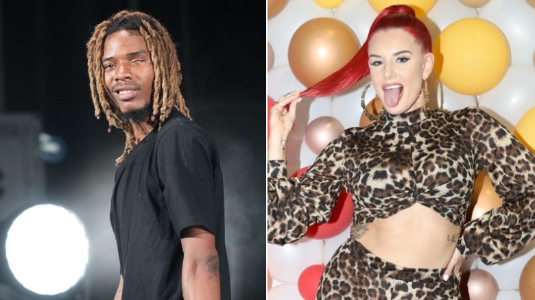 Fetty Wap performing, Justina Valentine posing