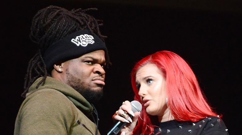 Emmanuel Hudson and Justina Valentine on the Wild 'N Out tour