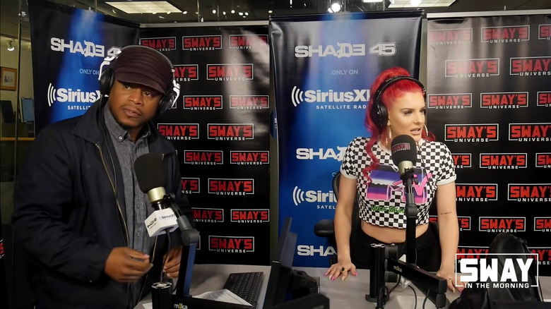 Justina Valentine performing on Sway in the Morning