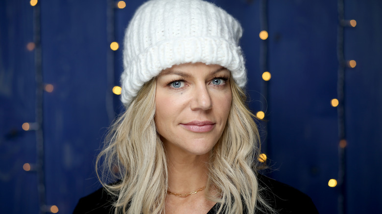 Kaitlin Olson wearing cap