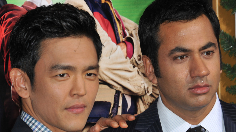 John Cho and Kal Penn both posing