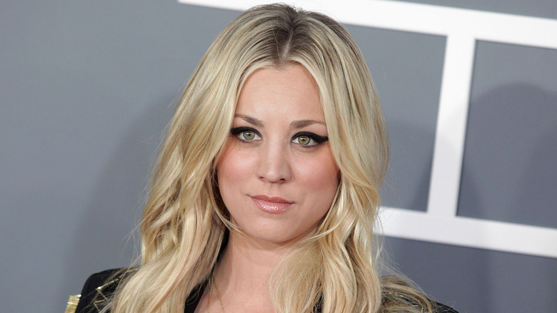 Kaley Cuoco arriving at an event