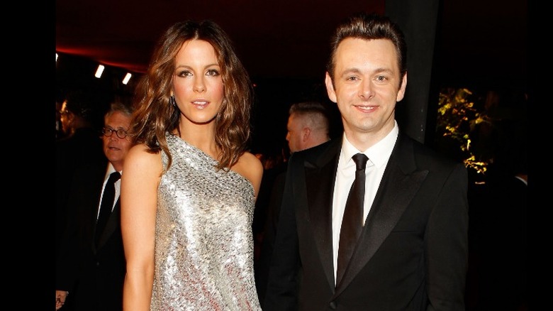 Kate Beckinsale Michael Sheen smiling