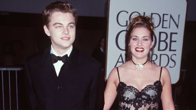 Leonardo DiCaprio and Kate Winslet on the red carpet together