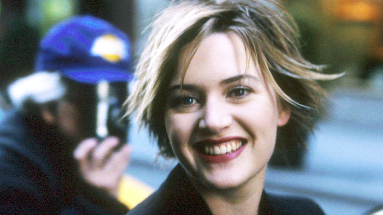 Kate Winslet with short hair, smiling