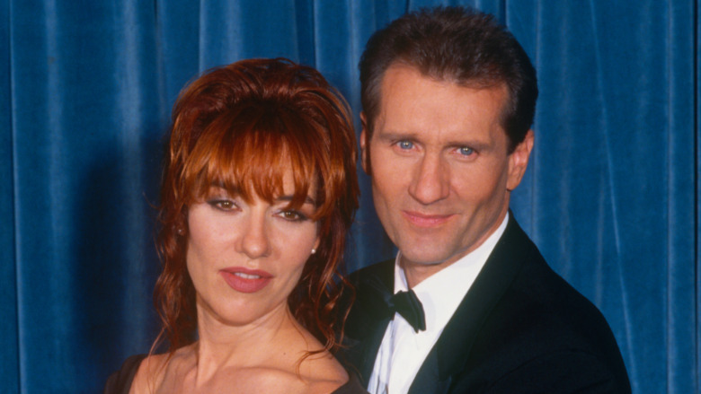 Katey Sagal poses with Ed O'Neill 