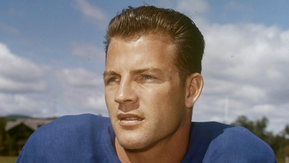 Frank Gifford in a 1960 photo from the New York Giants 