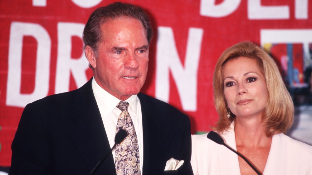 Frank Gifford and Kathie Lee Gifford at the dedication of Cassidy's Place