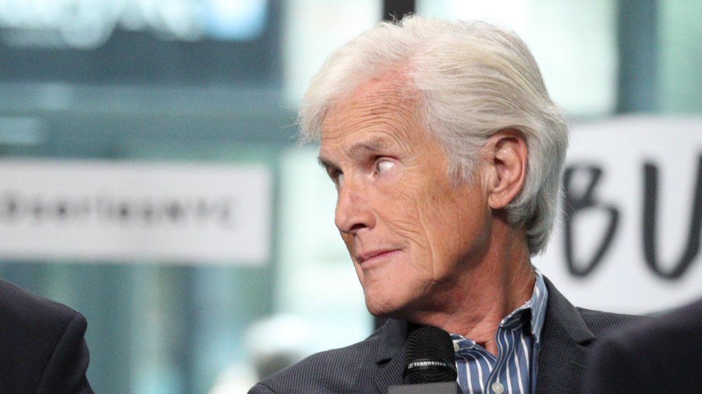 Keith Morrison glancing to the side during an interview