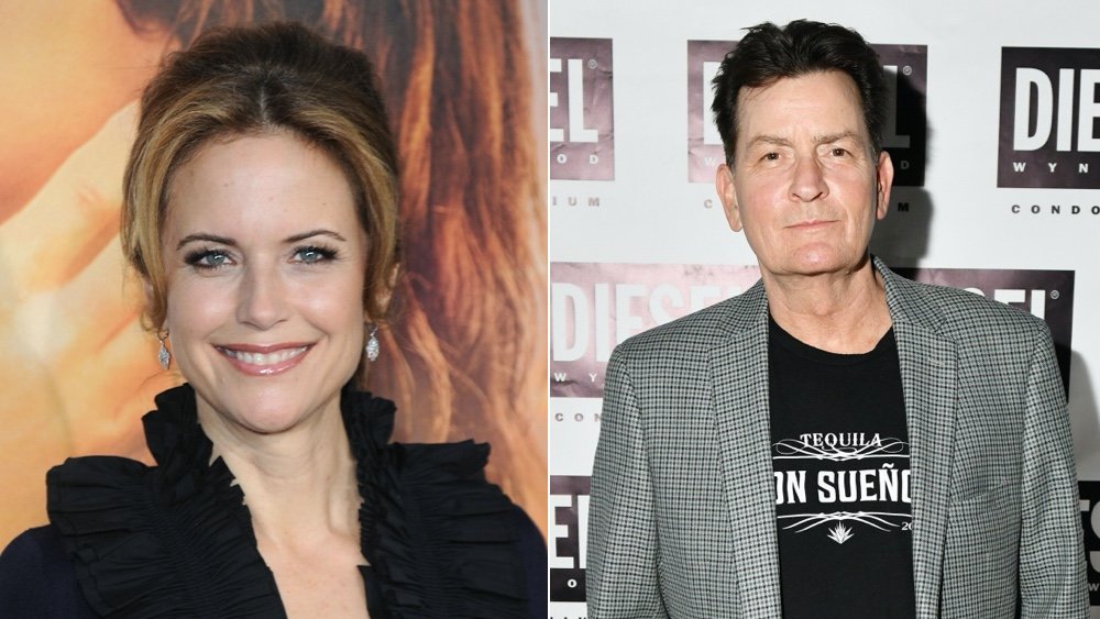 Actress Kelly Preston and actor Charlie Sheen