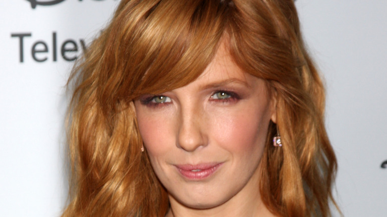 Kelly Reilly posing at an event 