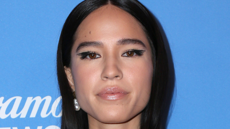 Kelsey Asbille posing at event