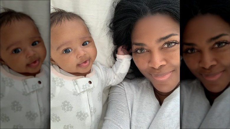 Kenya Moore and daughter Brookyln in selfie