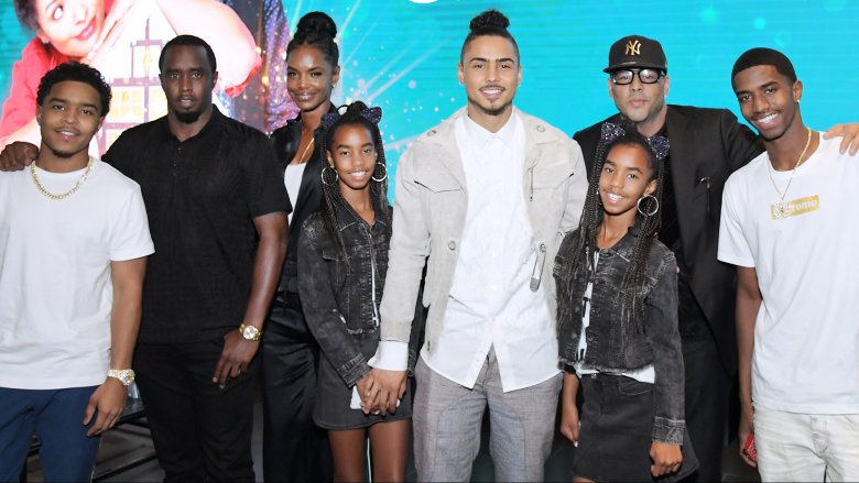 Diddy, Kim Porter, Al B. Sure!, and their blended family