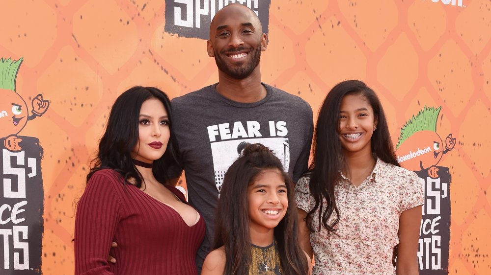 Vanessa and Kobe Bryant with some of their children