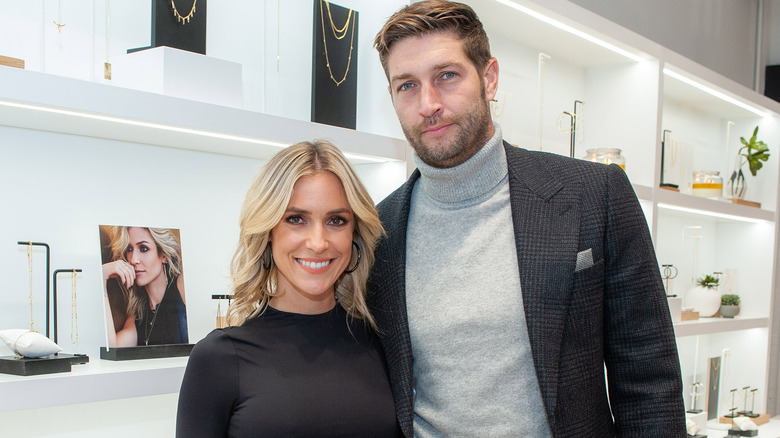 Kristin Cavallari, Jay Cutler, posing together