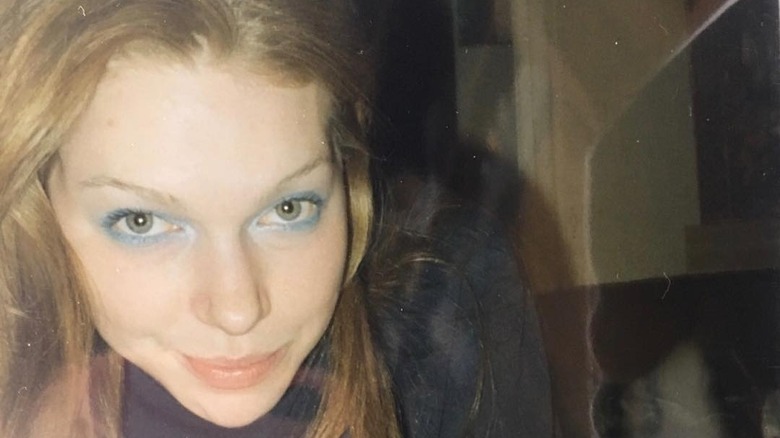 Laura Prepon teenager, blue eye makeup