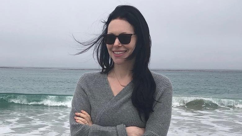 Laura Prepon by ocean