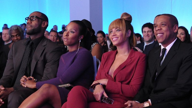 LeBron James, Savannah James, Beyonce Knowles, Jay-Z