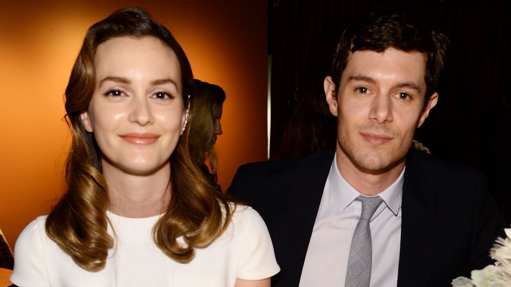 Actors Leighton Meester (L) and Adam Brody attends the 68th Annual Tony Awards at Radio City Music Hall