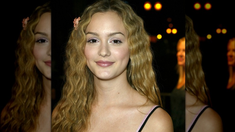 Leighton Meester wavy blonde hair