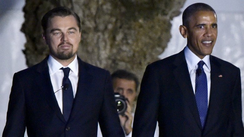 Leonardo DiCaprio and President Obama 