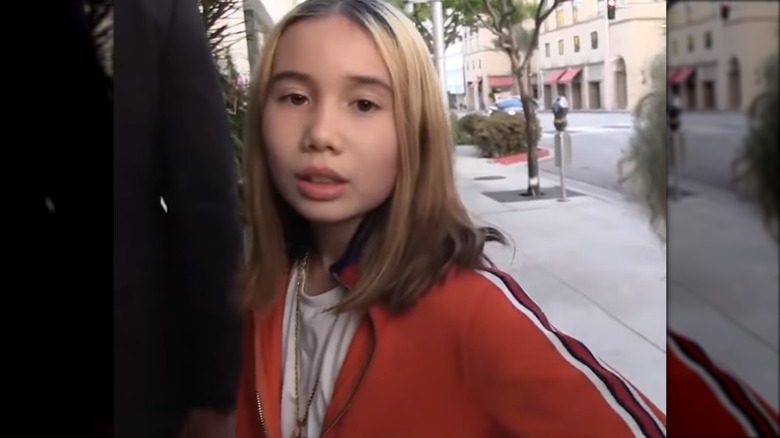 Lil Tay questioned by paparazzi