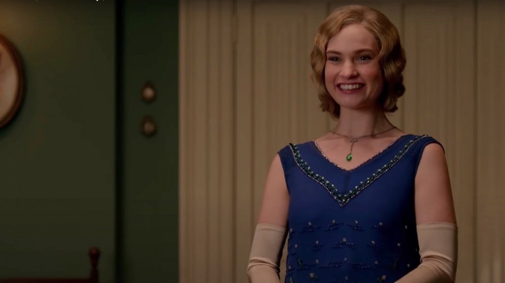 Lily James as Lady Rose Aldridge on Downton Abbey