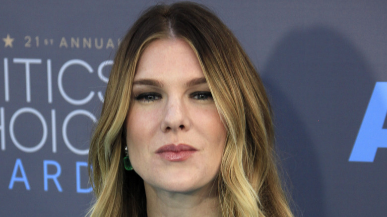 Lily Rabe on red carpet