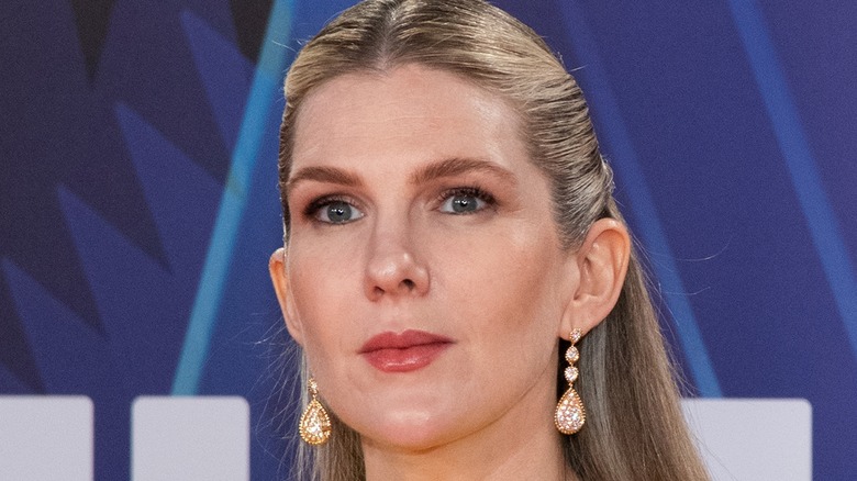 Lily Rabe on red carpet