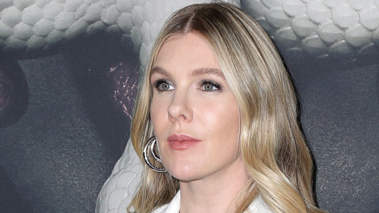 Lily Rabe on red carpet