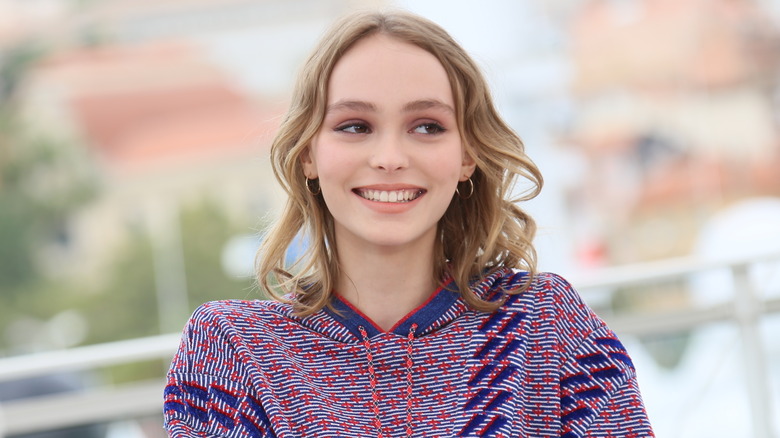 Lily-Rose Depp smiling