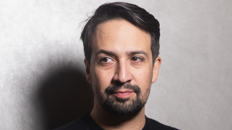 Lin-Manuel Miranda looking sideways