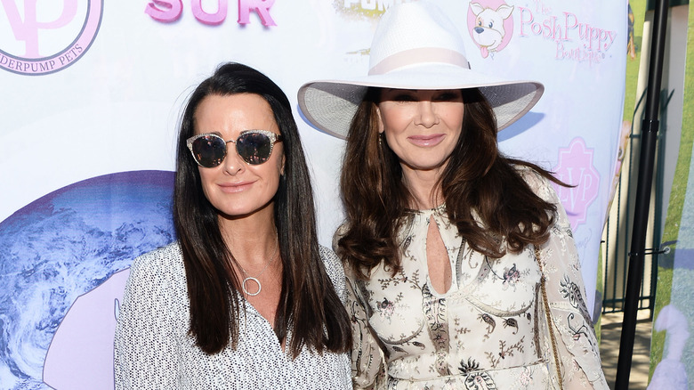 Kyle Richards and Lisa Vanderpump posing