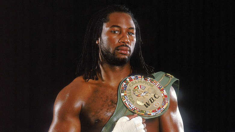 Lennox Lewis posing