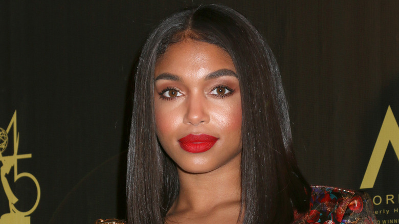 Lori Harvey on the red carpet