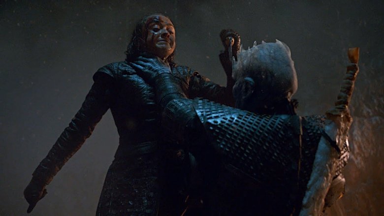 Arya and the Night King, season 8