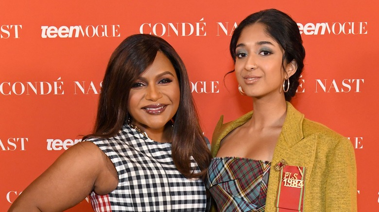 Mindy Kaling and Maitreyi Ramakrishnan, smiling