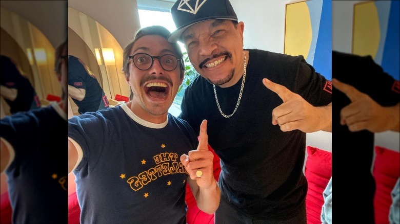 Marc Rebillet and Ice T selfie