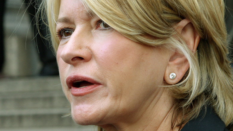 Martha Stewart side profile, speaking