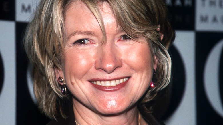 Martha Stewart looking to the side, smiling