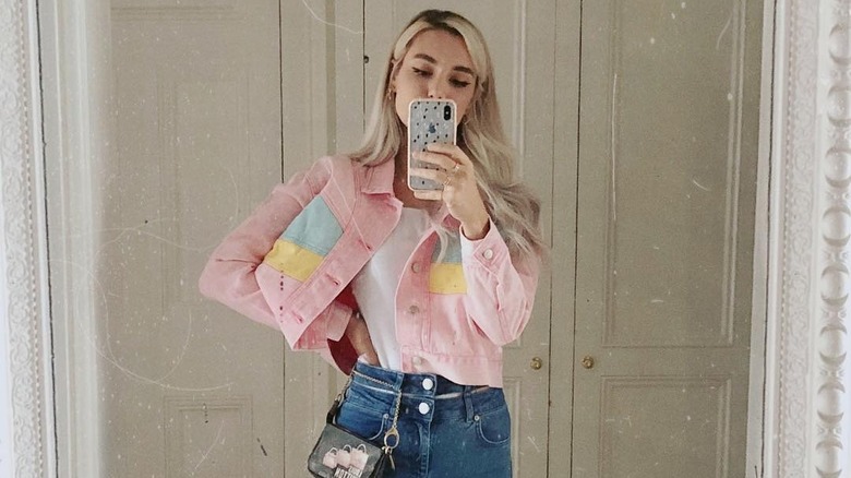 Marzia Kjellberg modeling outfit